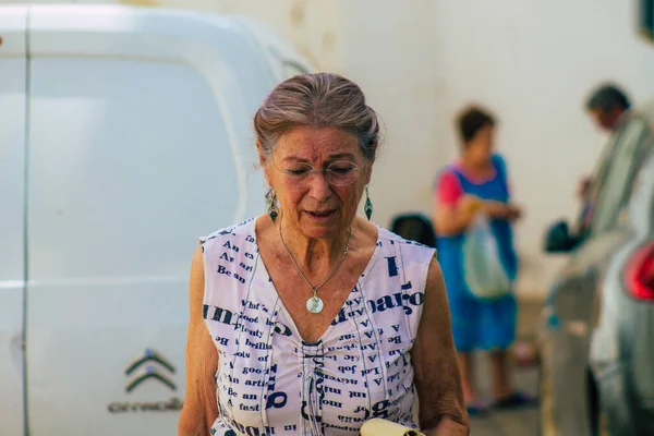 Carmona Spanien Juli 2021 Hembageri Leverera Bröd Gamla Gatorna Carmona — Stockfoto