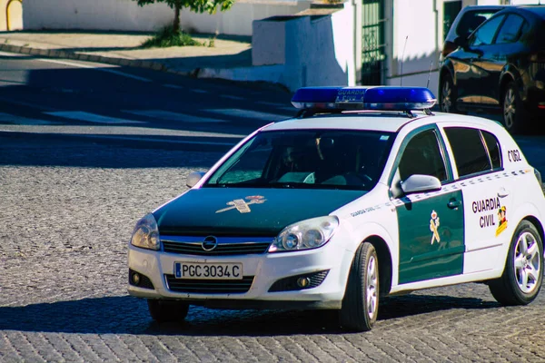 Кармона Іспанія Липня 2021 Року Цивільний Автомобіль Guardia Патрулює Вулиці — стокове фото