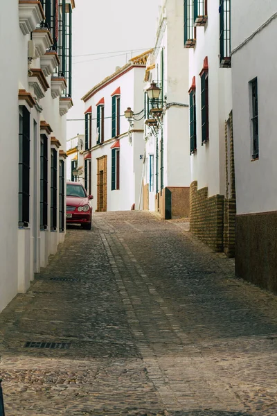 Carmona España Julio 2021 Calle Estrecha Ciudad Carmona Llamada Estrella —  Fotos de Stock