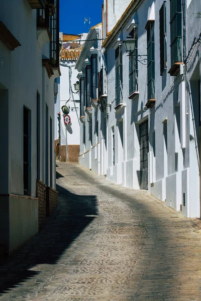 Carmona Spanje Juli 2021 Smalle Straat Stad Carmona Genaamd Heldere — Stockfoto