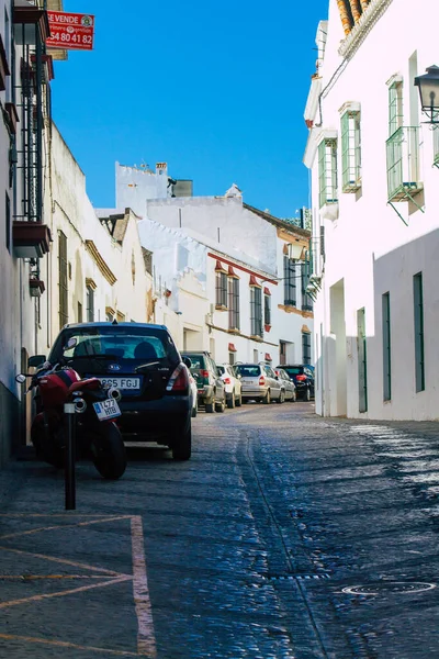 Carmona Spanje Juli 2021 Smalle Straat Stad Carmona Genaamd Heldere — Stockfoto