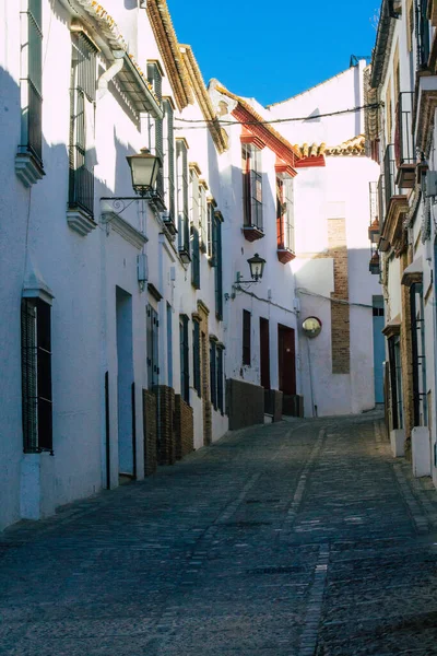 Carmona España Julio 2021 Calle Estrecha Ciudad Carmona Llamada Estrella — Foto de Stock