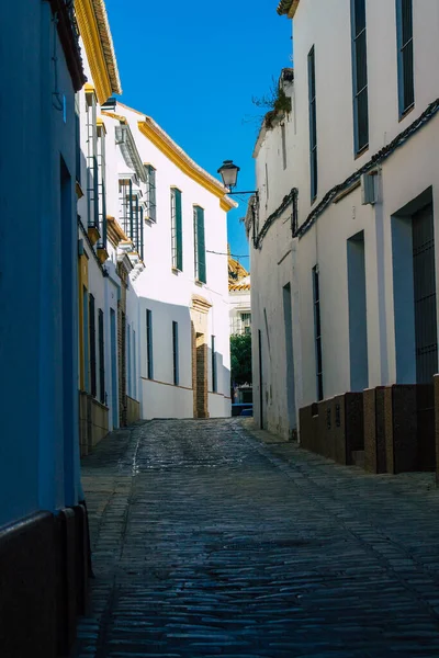 Carmona Spanje Juli 2021 Smalle Straat Stad Carmona Genaamd Heldere — Stockfoto