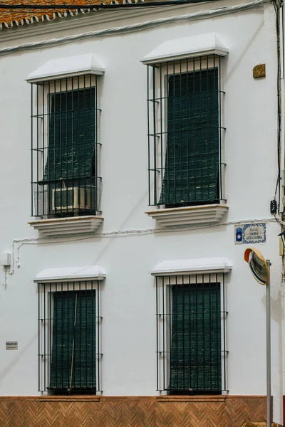 Carmona Spain July 2021 Closeup Window Old House Narrow Streets — Stock Photo, Image