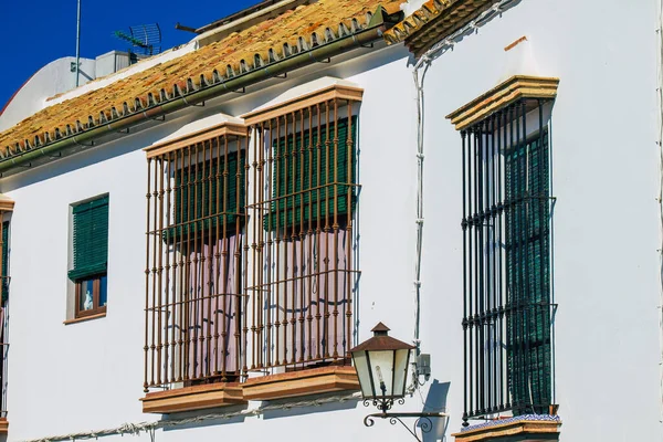 Carmona Spain July 2021 Closeup Window Old House Narrow Streets — Stock Photo, Image