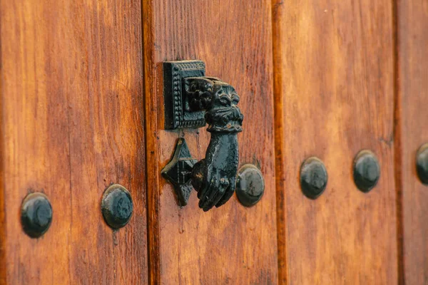 Carmona Espanha Julho 2021 Fecho Uma Porta Uma Casa Antiga — Fotografia de Stock