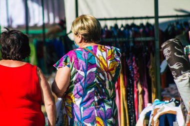 Carmona İspanya 19 Temmuz 2021 Coronavirus salgını sırasında İspanya 'da maske takmak zorunludur.