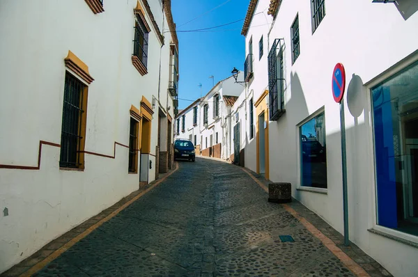 Carmona Spanien Juli 2021 Smal Gata Staden Carmona Kallas Europas — Stockfoto