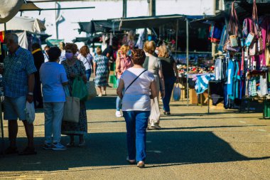 Carmona İspanya 19 Temmuz 2021 Coronavirus salgını sırasında İspanya 'da maske takmak zorunludur.