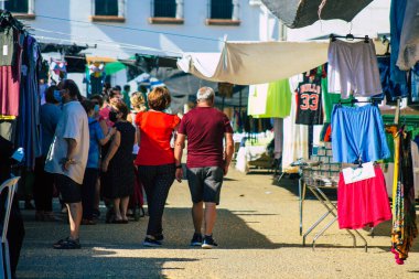 Carmona İspanya 19 Temmuz 2021 Coronavirus salgını sırasında İspanya 'da maske takmak zorunludur.
