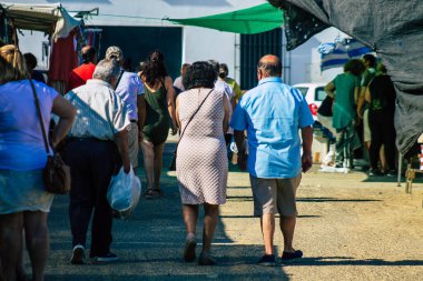 Carmona İspanya 19 Temmuz 2021 Coronavirus salgını sırasında İspanya 'da maske takmak zorunludur.