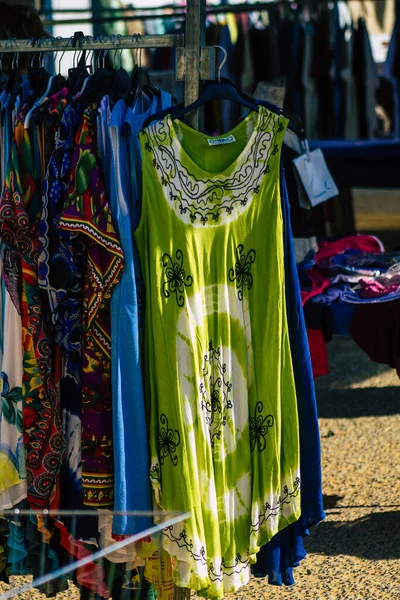 Carmona Spanien Juli 2021 Verschiedene Sommerkleidung Auf Dem Lokalen Markt — Stockfoto