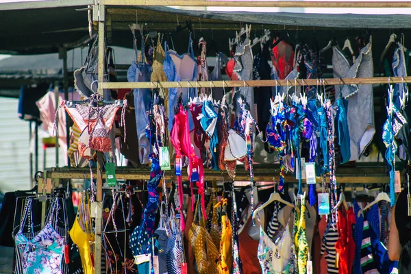 Carmona Spanien Juli 2021 Verschiedene Sommerkleidung Auf Dem Lokalen Markt — Stockfoto