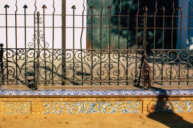 Carmona İspanya 20 Temmuz 2021 Alameda de Alfonso XIII ve Carmona şehir merkezinde bulunan aslanların çeşmesi, akşam yürümek ve ailelerle tanışmak için yerler.