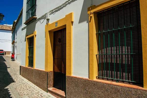 Carmona Espanha Julho 2021 Fachada Casa Velha Nas Ruas Carmona — Fotografia de Stock