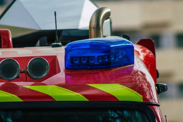 Seville Spain July 2021 Fire Engine Streets Seville Emblematic City — Stockfoto