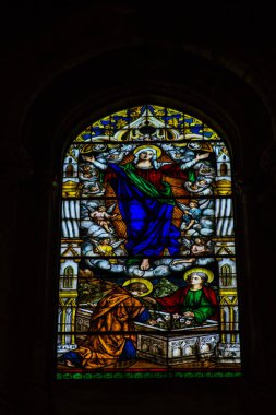 Carmona İspanya 15 Temmuz 2021 Santa Maria Manastırı Gotik bir kilisedir ve esasen 15. ve 16. yüzyıllarda Carmona eski camii üzerine inşa edilmiş bir katedraldir.