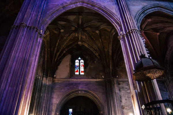 Carmona Spagna Luglio 2021 Chiesa Priorale Santa Maria Stile Gotico — Foto Stock