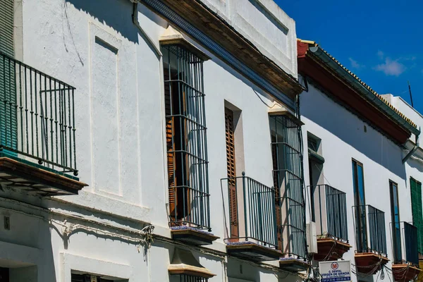 Carmona Espanha Julho 2021 Fachada Casa Velha Nas Ruas Carmona — Fotografia de Stock