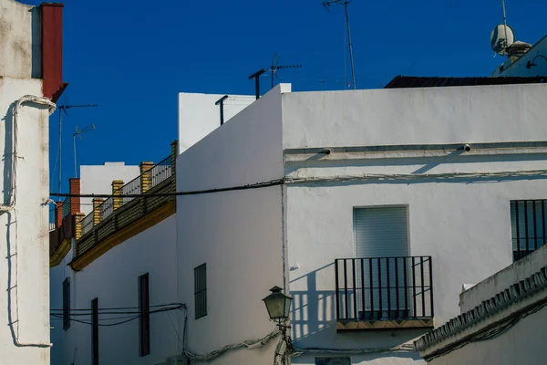 Carmona Espanha Julho 2021 Fachada Casa Velha Nas Ruas Carmona — Fotografia de Stock