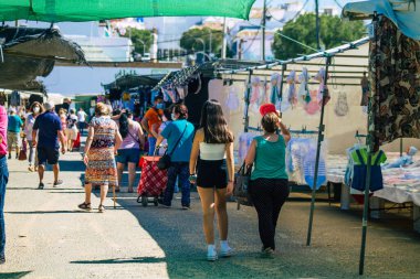 Carmona İspanya 26 Temmuz 2021 Coronavirus salgını sırasında İspanya 'da maske takmak zorunludur.