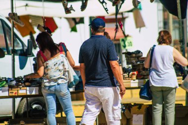 Carmona İspanya 26 Temmuz 2021 Coronavirus salgını sırasında İspanya 'da maske takmak zorunludur.