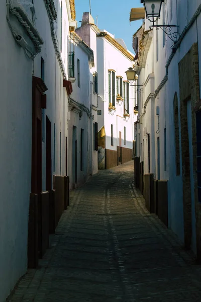 Carmona Espanha Julho 2021 Rua Estreita Cidade Carmona Chamada Estrela — Fotografia de Stock