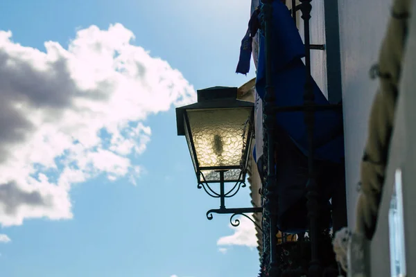 Carmona Spain July 2021 Street Lamp Narrow Streets Town Carmona — 图库照片