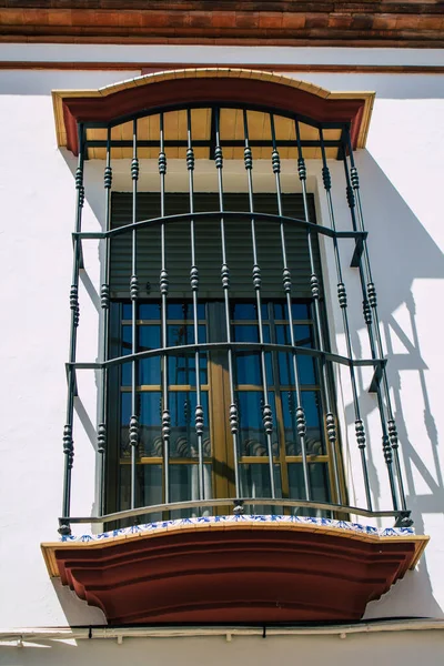 Carmona Automatische Übersetzung Juli 2021 Closeup Fenster Eines Alten Hauses — Stockfoto