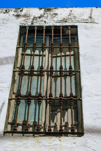 Carmona España Julio 2021 Acercamiento Ventana Una Antigua Casa Las —  Fotos de Stock