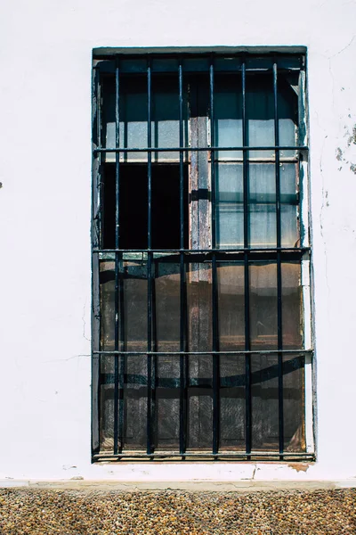 Carmona Spain July 2021 Closeup Window Old House Narrow Streets — Stock Photo, Image