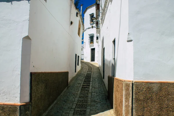 Carmona Spanje Juli 2021 Smalle Straat Stad Carmona Genaamd Heldere — Stockfoto