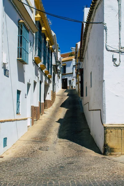 Carmona Spanje Juli 2021 Smalle Straat Stad Carmona Genaamd Heldere — Stockfoto