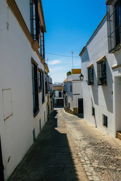 Carmona Spanje Juli 2021 Smalle Straat Stad Carmona Genaamd Heldere — Stockfoto