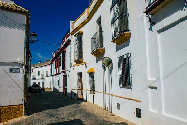 Carmona Spanje Juli 2021 Smalle Straat Stad Carmona Genaamd Heldere — Stockfoto