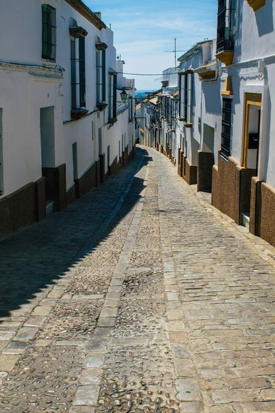 Carmona Espanha Julho 2021 Rua Estreita Cidade Carmona Chamada Estrela — Fotografia de Stock