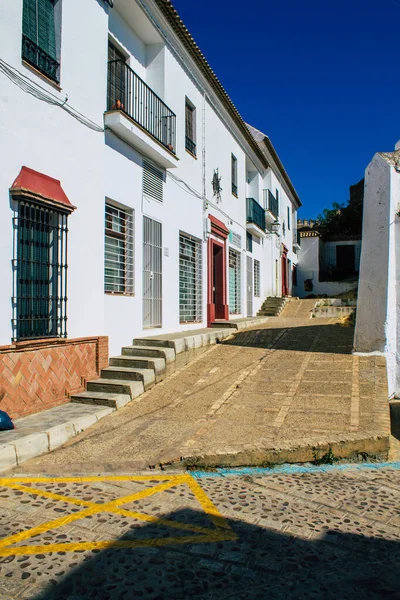 Carmona España Julio 2021 Calle Estrecha Ciudad Carmona Llamada Estrella — Foto de Stock