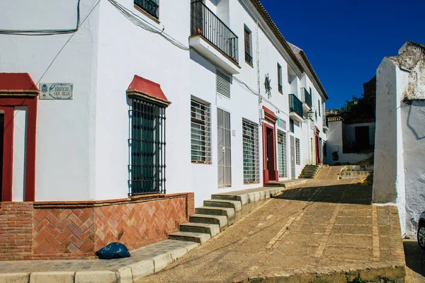 Carmona Spanje Juli 2021 Smalle Straat Stad Carmona Genaamd Heldere — Stockfoto