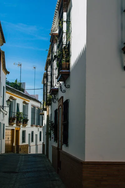 Carmona Spanje Juli 2021 Smalle Straat Stad Carmona Genaamd Heldere — Stockfoto