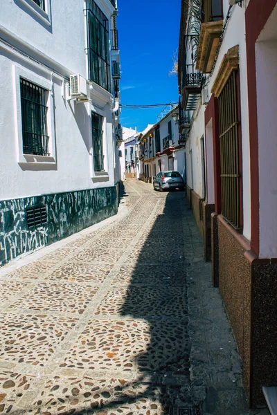 Carmona España Julio 2021 Calle Estrecha Ciudad Carmona Llamada Estrella —  Fotos de Stock