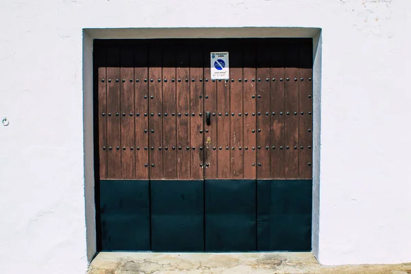 Carmona Spain July 2021 Closeup Door Old House Narrow Streets — Stock Photo, Image