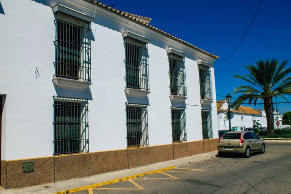 Carmona Espanha Julho 2021 Fachada Casa Velha Nas Ruas Carmona — Fotografia de Stock