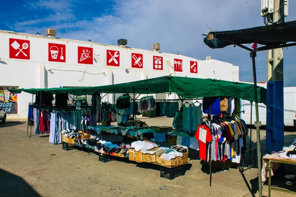 Carmona Espagne Août 2021 Marché Local Centre Ville Pendant Épidémie — Photo