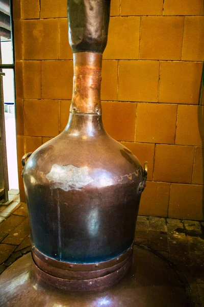 Carmona Espanha Agosto 2021 Destilaria Los Hermanos Composta Por Dois — Fotografia de Stock