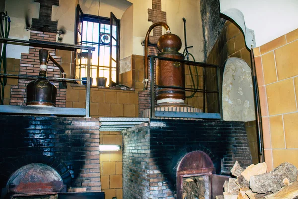 Carmona Espagne Août 2021 Distillerie Los Hermanos Est Composée Deux — Photo