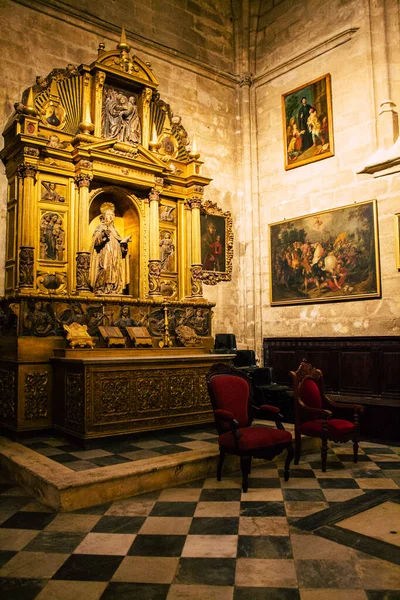 Seville Spain August 2021 Saint Metropolitan Patriarchal Cathedral Church Santa — Stock Photo, Image