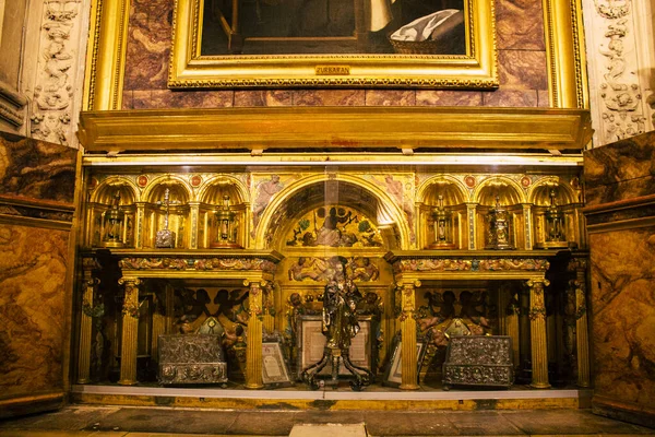 Séville Espagne Août 2021 Intérieur Cathédrale Saint Métropolitaine Patriarcale Santa — Photo