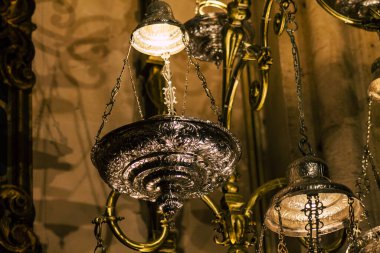 Seville İspanya 10 Ağustos 2021 Santa Maria de Sevilla 'daki Aziz Metropolitan ve Patriksel Katedrali dünyanın en büyük Gotik katedrali.