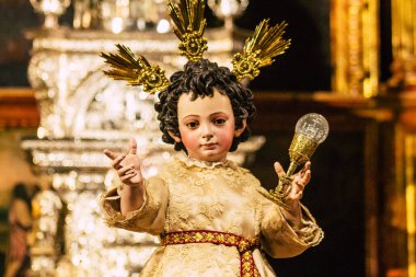 Seville İspanya 10 Ağustos 2021 Santa Maria de Sevilla 'daki Aziz Metropolitan ve Patriksel Katedrali dünyanın en büyük Gotik katedrali.