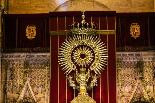 Seville Spanya Ağustos 2021 Santa Maria Sevilla Daki Aziz Metropolitan — Stok fotoğraf